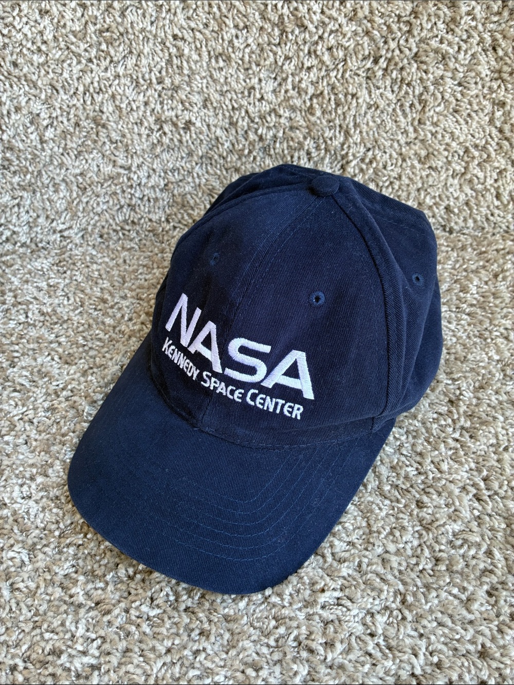 NASA Kennedy Space Center Navy StrapBack cap